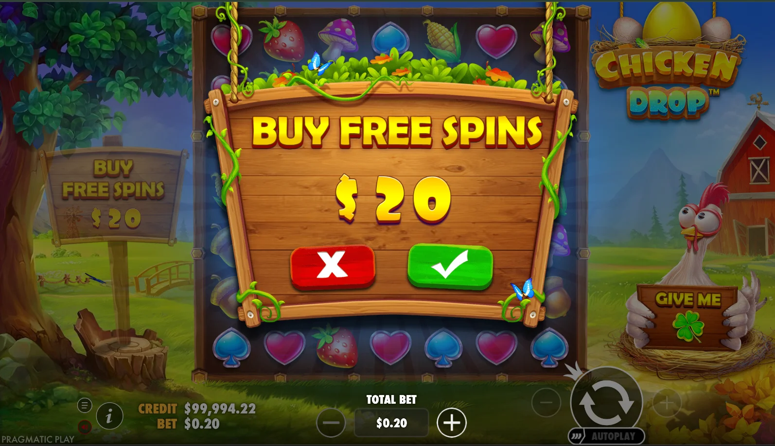 Chicken Drop Game Demo