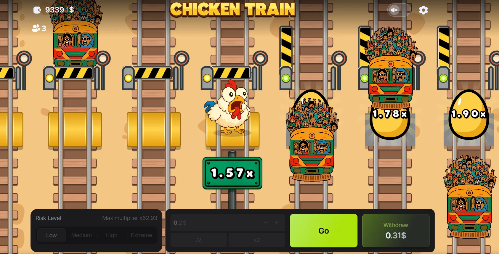 Chicken Train Game Casino