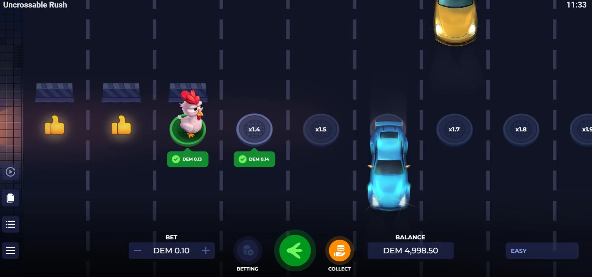 Uncrossable Rush Game Casino